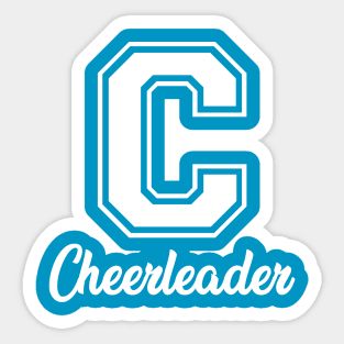 Cheerleading Girls College Cheer Gift Sticker